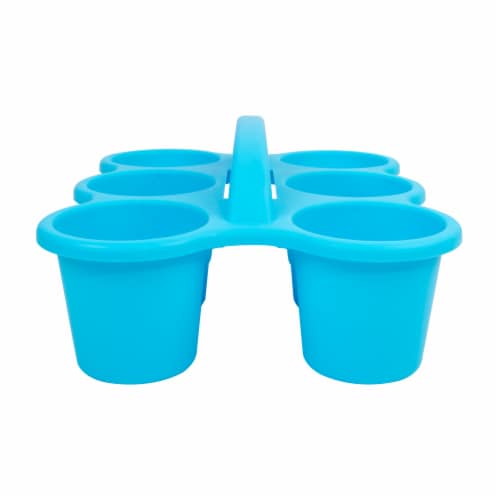 Office Works 6 Cup Caddy - Light Blue Perspective: right
