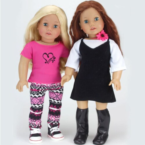 Sophia's 11 Piece Spring Set for 18 Dolls, Pink/Black, 1 - Fry’s Food ...