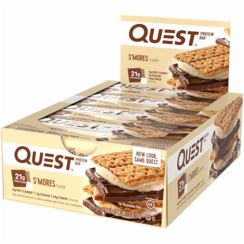 Quest S'mores Protein Bars 12 Count Perspective: right