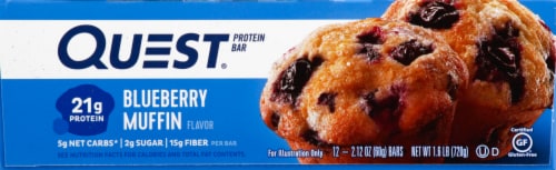 Quest® Blueberry Muffin Protein Bars Perspective: right