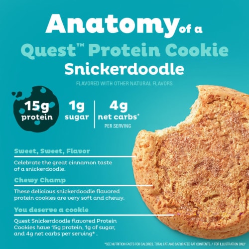 Quest Snickerdoodle Protein Cookie Perspective: right