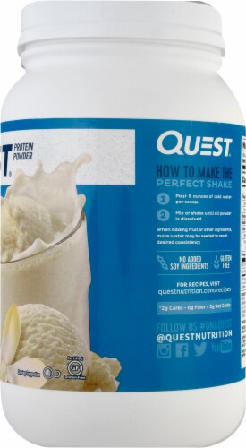 Quest Vanilla Milkshake Protein Powder Perspective: right