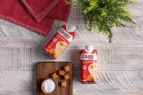 Quest Salted Caramel Protein Shake Perspective: right