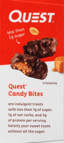 Quest® Gooey Caramel Flavor with Peanuts Candy Bites Perspective: right