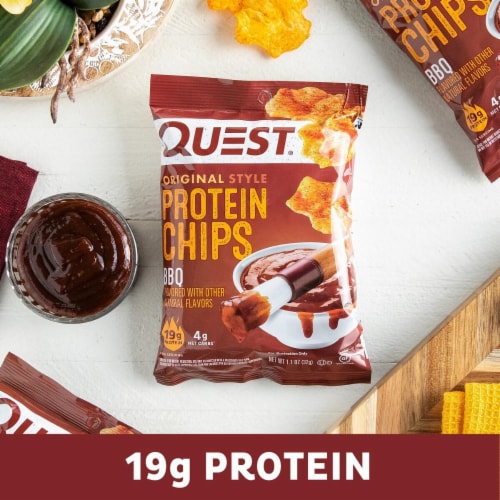 Quest Original Style BBQ Protein Chips Perspective: right