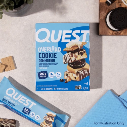 Quest™ Overload Cookie Commotion Protein Bar Perspective: right