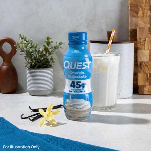 Quest Vanilla Protein Milkshake 14 fl oz Perspective: right