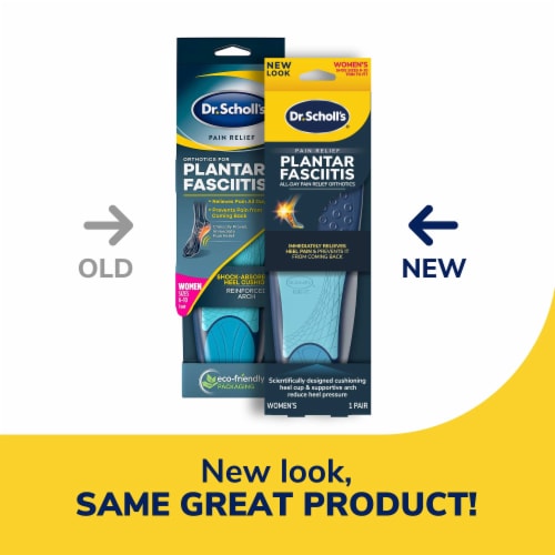 Dr. Scholl's® Pain Relief Orthotics for Plantar Fasciitis Women's Insoles Perspective: right