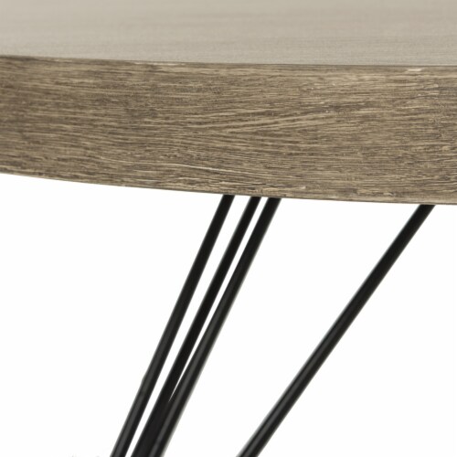 SAFAVIEH Mansel Retro Mid Century Round Coffee Table Light Oak 23.6 x 23.6 x 15.8 W Mariano s