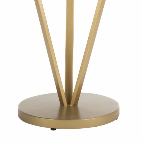 SAFAVIEH Theia Accent Table White / Gold Perspective: right