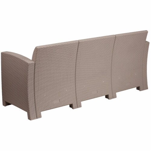 Flash Furniture Patio Lounge Sofa Light Gray (DADSF23) Perspective: right