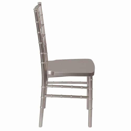 Flash Furniture Resin Chiavari Chair LEPEWTER Perspective: right