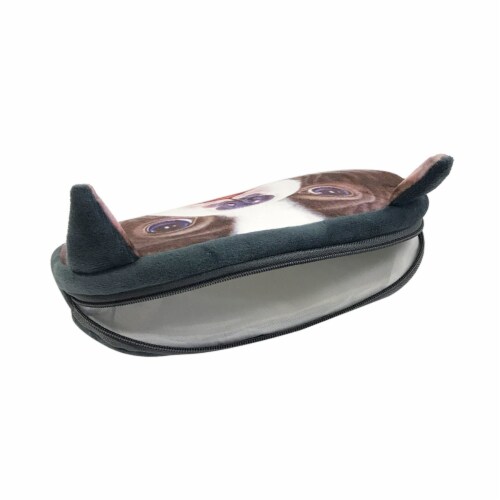Wrapables Dog Face Zippered Pencil Case (Set of 2), Chihuahua & Bulldog Perspective: right