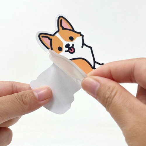 Wrapables Waterproof Vinyl Stickers for Water Bottles, 100pcs, Baby Animals Perspective: right