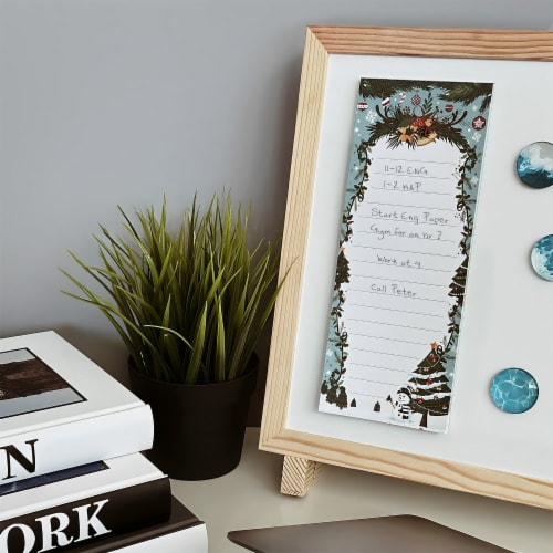 Wrapables Magnetic Refrigerator Memo Notepads (Set of 3), Holidays Perspective: right