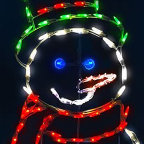 Snowman Christmas Neon Sign Picture LED Light