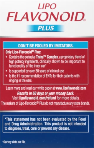 Lipo Flavonoid® Plus Inner Ear Health Caplets Perspective: right