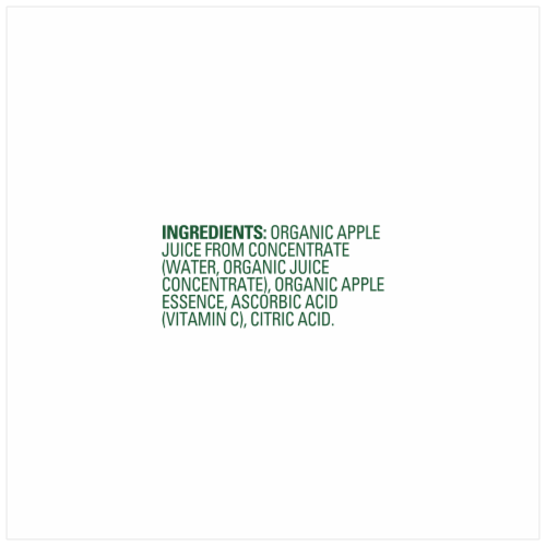 Juicy Juice Organics Apple Juice 100% Organic Apple Juice Perspective: right