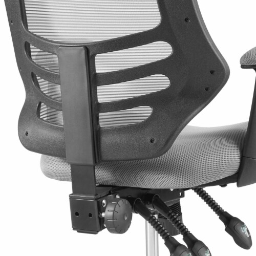 Modway Calibrate Mesh Office Chair, Adjustable from 19.5 to 24 Inches High, Gray Perspective: right
