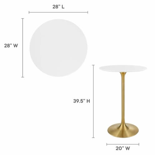 Lippa 28" Round Wood Top Bar Table | Fry’s Food Stores