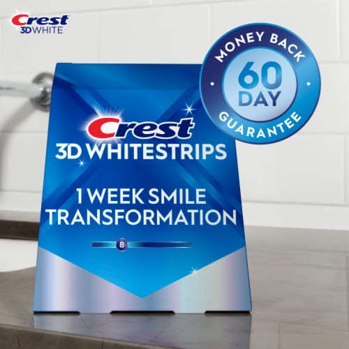 Crest 3DWhitestrips Glamorous White At-home Teeth Whitening Kit Perspective: right