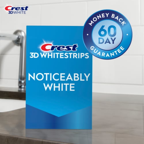 Crest 3D Whitestrips Noticeably White At-home Teeth Whitening Kit Perspective: right