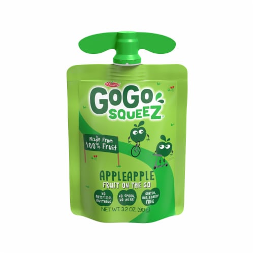 GoGo squeez Fruit On The Go Apple Apple Applesauce Pouches Perspective: right