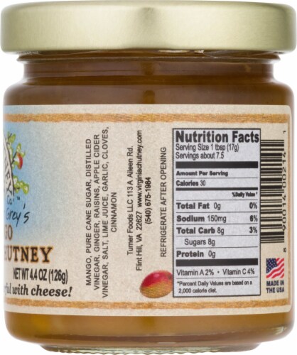 Virgnia Chutney Company Mango Chutney Perspective: right