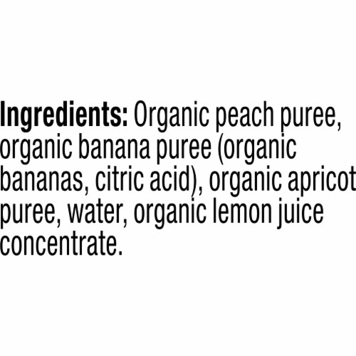 Plum Organics® Peach Banana & Apricot Stage 2 Baby Food Pouch Perspective: right