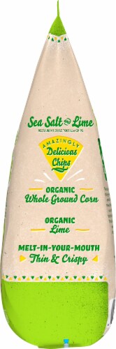 Late July Organic Sea Salt & Lime Restaurant Style Tortilla Chips Perspective: right