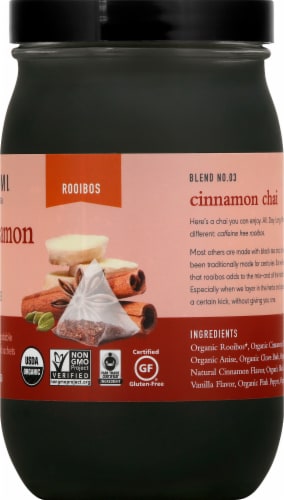 Paromi Cinnamon Chai Rooibos Full Leaf Tea Sachets Perspective: right