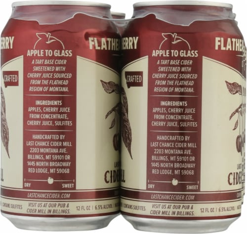 Last Chance Cider Mill Flathead Cherry Cider Perspective: right