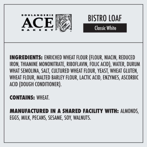 ACE Bakery® Classic White Bistro Loaf Perspective: right