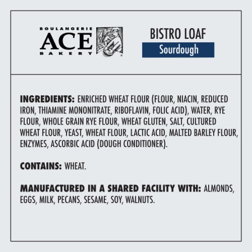 ACE Bakery® Sourdough Bistro Loaf Perspective: right