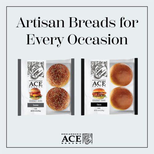 ACE Bakery® Sesame Gourmet Burger Buns Perspective: right