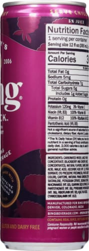 Bing® Black™ Blackberry Energizing Juice Beverage Perspective: right