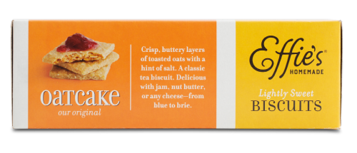 Effie's® Homemade Lightly Sweet Oatcakes Biscuits Perspective: right