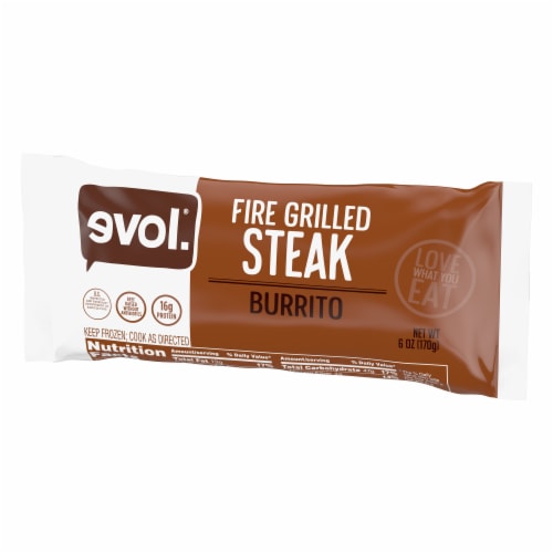evol.® Fire Grilled Steak Frozen Burrito Perspective: right
