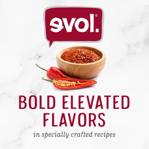 Evol Chipotle Chicken Mac And Cheese Bowl Frozen Meal Perspective: right