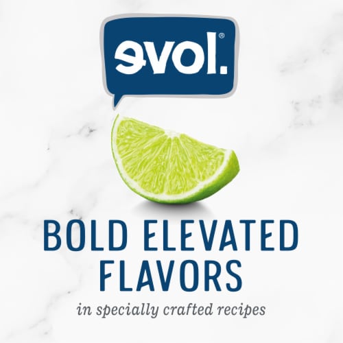 Evol Chipotle Chicken Enchilada Bake Frozen Meal Perspective: right