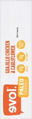 evol. Guajillo Chicken & Cauliflower Bowl Frozen Meal Perspective: right