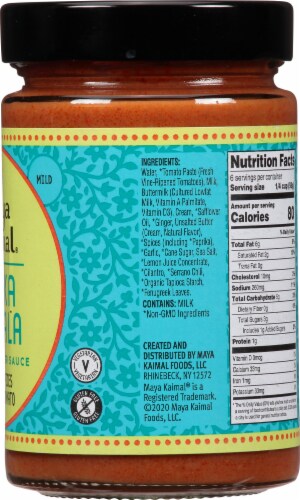 Maya Kaimal® Tikka Masala Mild Indian Simmer Sauce Perspective: right