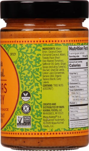 Maya Kaimal® Madras Curry Medium Indian Simmer Sauce Perspective: right
