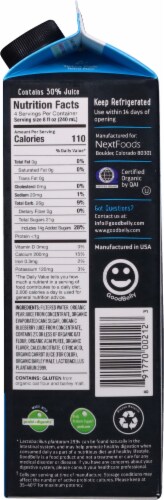 GoodBelly® Probiotic Blueberry Acai Fruit Juice Perspective: right