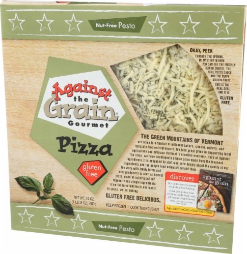 Against the Grain® Gourmet Gluten Free Pesto Frozen Pizza Perspective: right