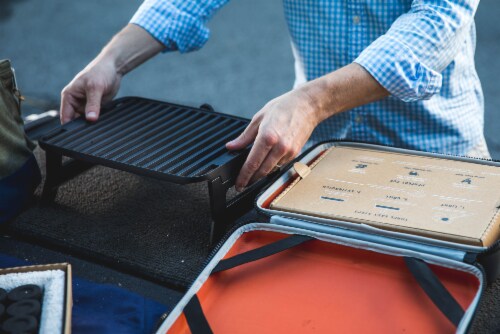 Fire & Flavor HERO Portable Charcoal Grill System Perspective: right