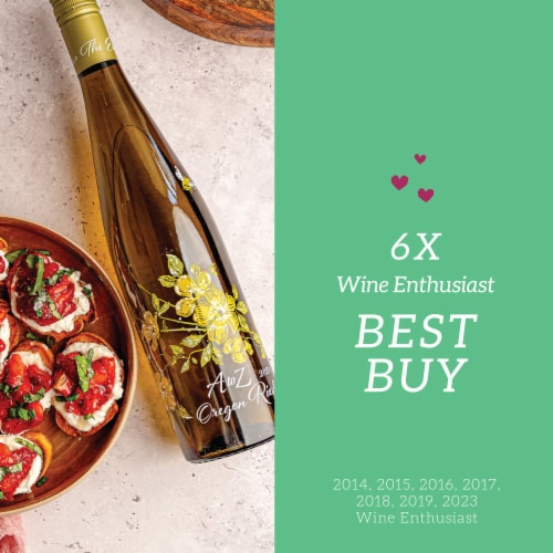 A to Z Wineworks Riesling Oregon White Wine Perspective: right