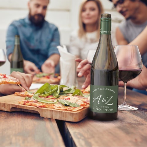 A to Z Wineworks Pinot Noir Oregon Red Wine Perspective: right