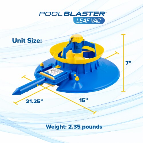 Water Tech LVAC100 Swimming Pool Blaster Battery Powered Hoseless Leaf