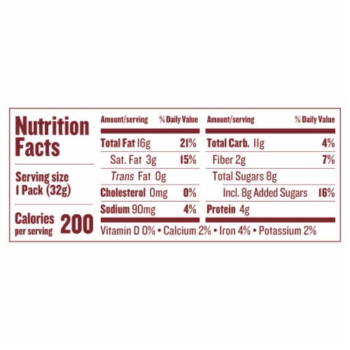 Justin's Chocolate Hazelnut & Almond Butter Squeeze Pack 1.15 oz Perspective: right